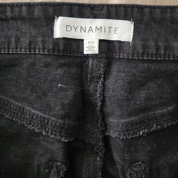 Dynamite Black Jean Skirt - Picture 2 of 3